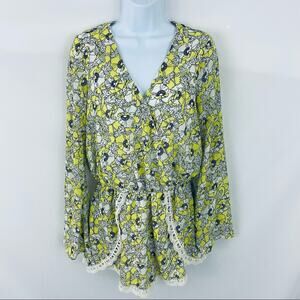 Solemio Floral Romper Size Small
